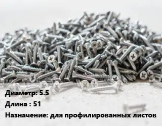 Шуруп 5.5х51 для профилированных листов